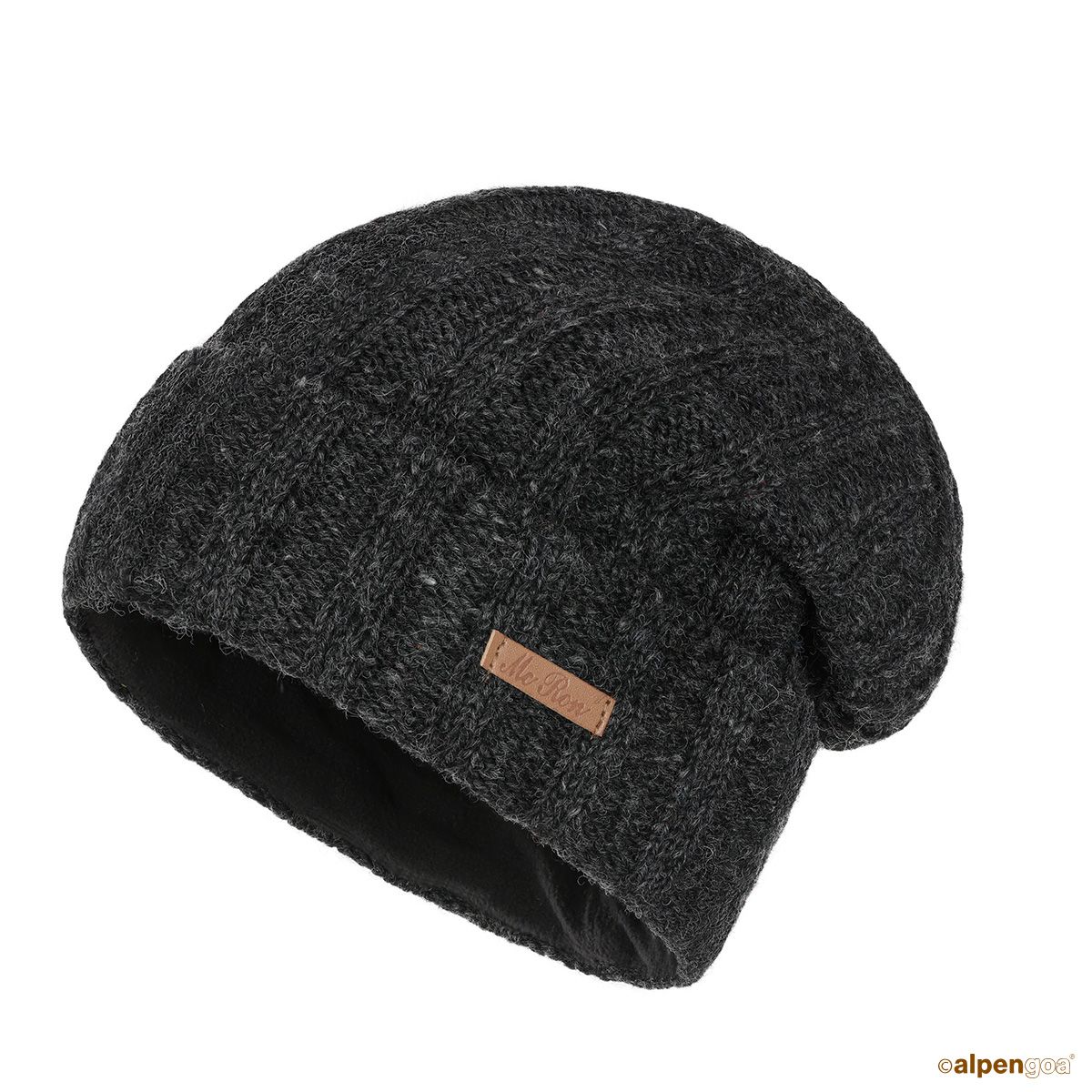 Wollmütze Limone Anthrazit